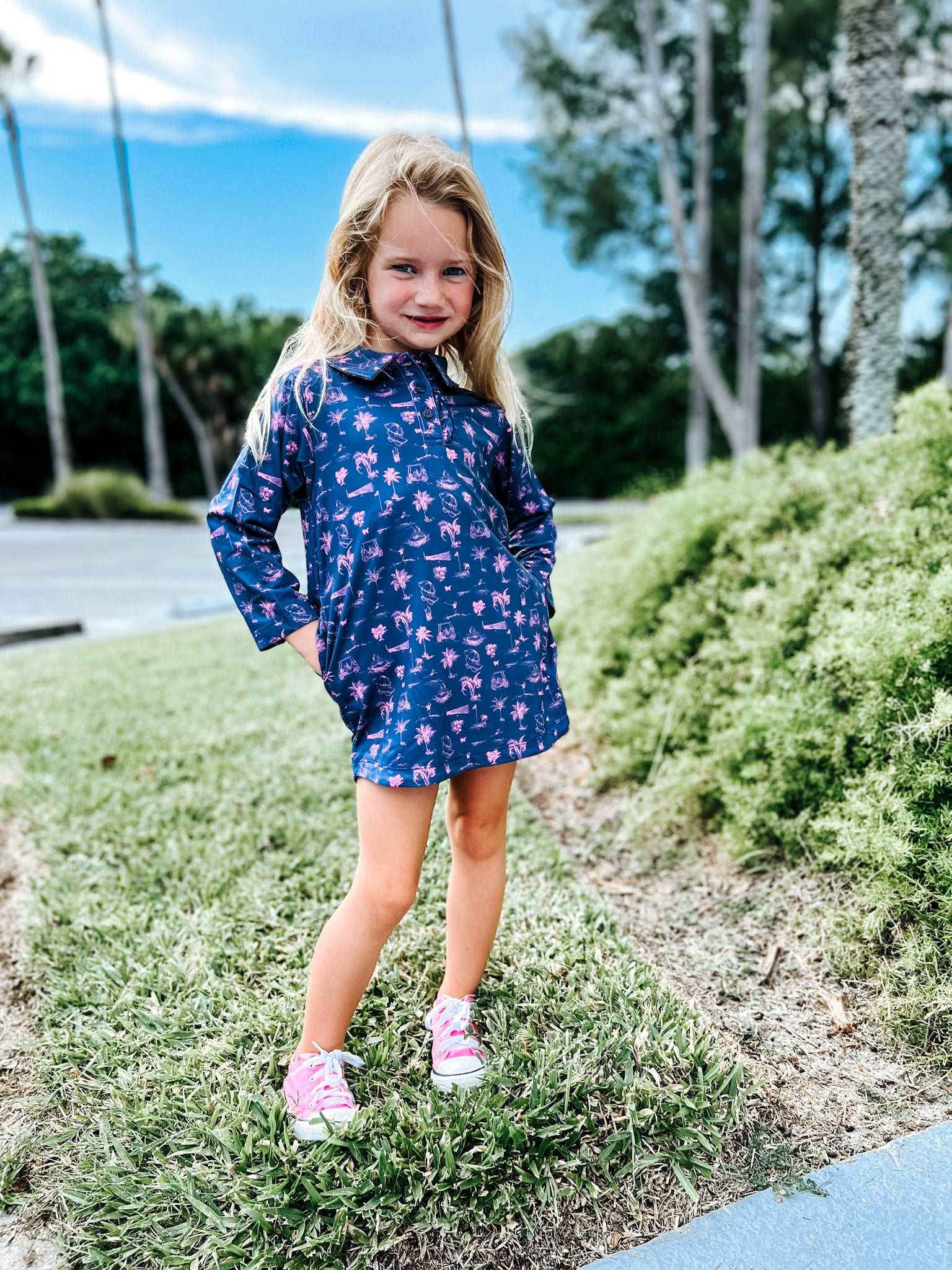 Toddler long cheap sleeve dress