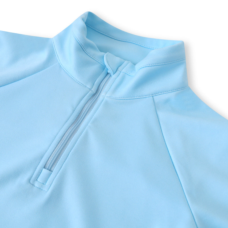 Wiley Boys Golf & Tennis Pullover -Glacial Blue Outerwear TurtlesAndTees   