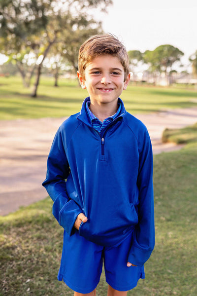 Boy's Martin Woven Golf & Tennis Shorts -Oasis Blue Shorts TurtlesAndTees   