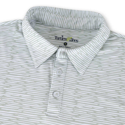 Boy's Performance Polo Shirt-Sage/White Shirts & Tops TurtlesAndTees   