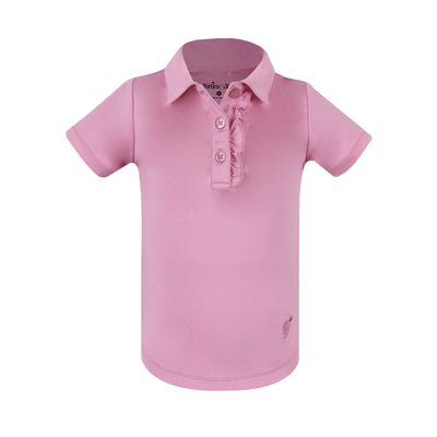 Toddler Girls Polo Shirt - Pink Lilac Baby & Toddler Tops TurtlesAndTees   