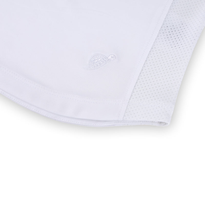 Girls  Signature Sleeveless Polo Shirt - White  TurtlesAndTees   