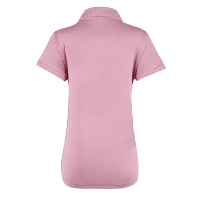 Girls  Signature Cap Sleeve Polo Shirt - Pink Lilac  TurtlesAndTees   