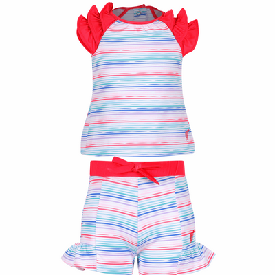 Girls Infant & Toddler Lina 2 Piece Play Set  -Sonoma Stripe Multi  TurtlesAndTees   