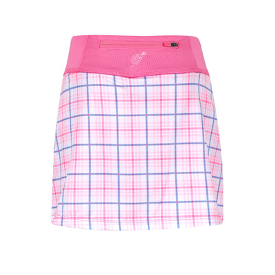 Girls Hattie  Golf & Tennis Skort-Check Me Out-Pink Skorts TurtlesAndTees   