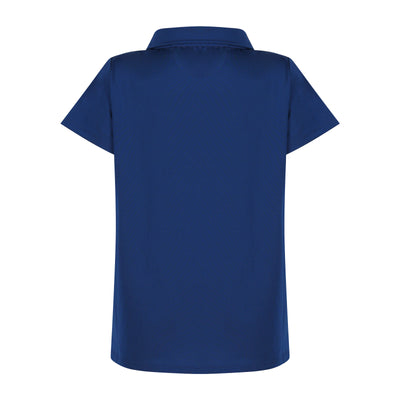 Girls  Signature Cap Sleeve Polo Shirt-Twilight Blue Shirts & Tops TurtlesAndTees   