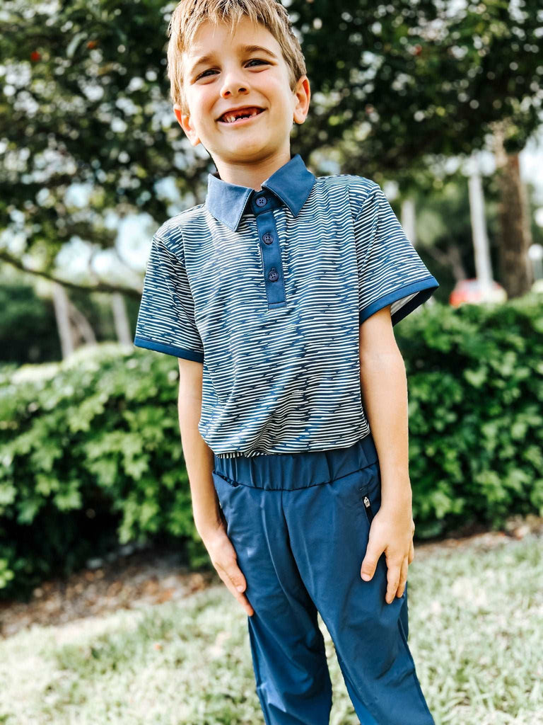 boys teal polo shirt