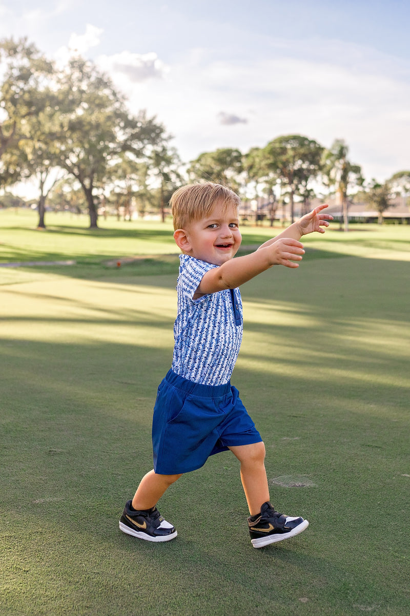 Mini Boys Gunner Short - Navy