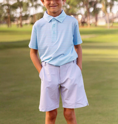 Boy's Martin Woven Golf & Tennis Shorts -Concrete Shorts TurtlesAndTees   