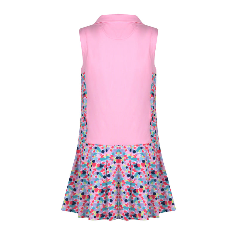 Girls Naomi Pleated Bottom Golf & Tennis Dress -Stroke of Genius Multi Dresses TurtlesAndTees   