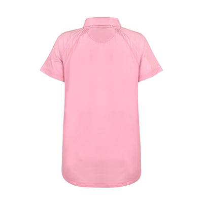 Girls Reagan Golf & Tennis Cap Sleeve Polo-Blush Shirts & Tops TurtlesAndTees   