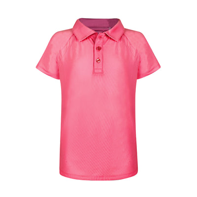 Girls Reagan Golf & Tennis Cap Sleeve Polo-Raspberry Shirts & Tops TurtlesAndTees   
