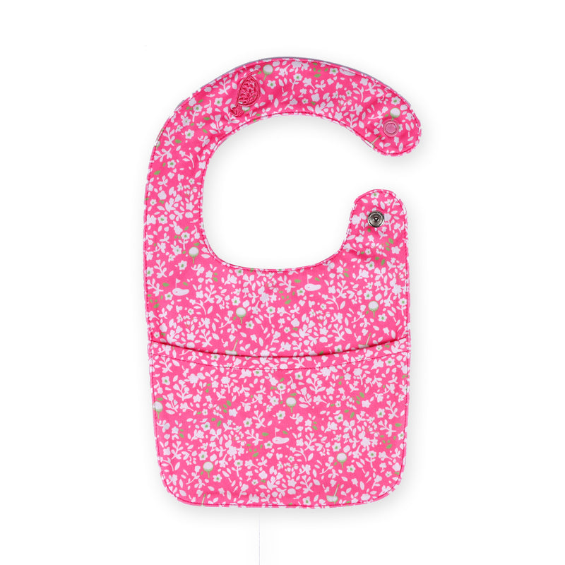 Baby Bib - Secret Garden - Pink/Lime