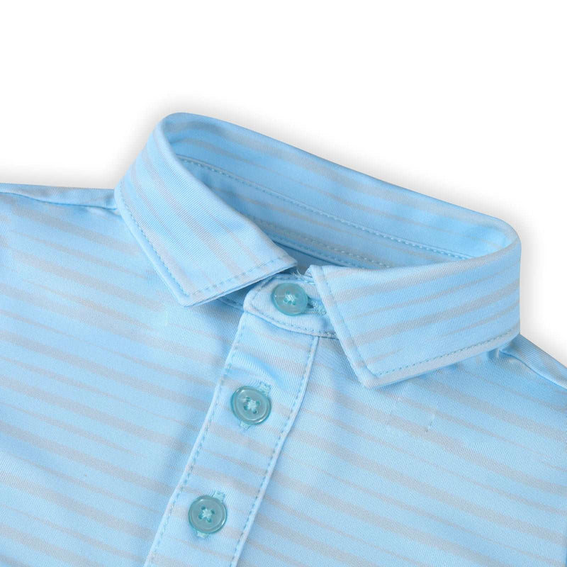 Boys Infant & Toddler Mini Walker Polo Shirt-Sonoma Stripe Glacial Blue Baby & Toddler Tops TurtlesAndTees   
