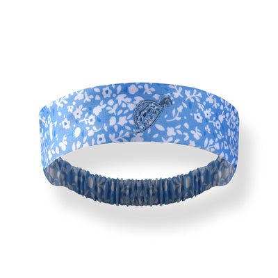 Girls Headband - Secrent Garden - Blue/White