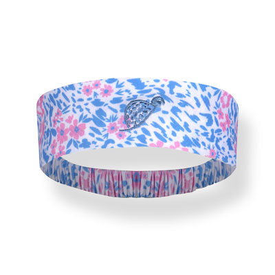 Girls Headband - Birdie Bliss  -  Pink/Blue