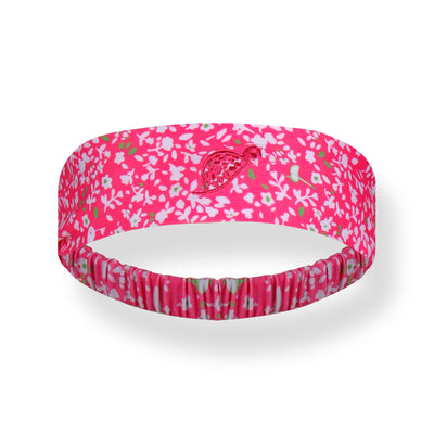 Girls Headband - Secret Garden - Pink/Lime