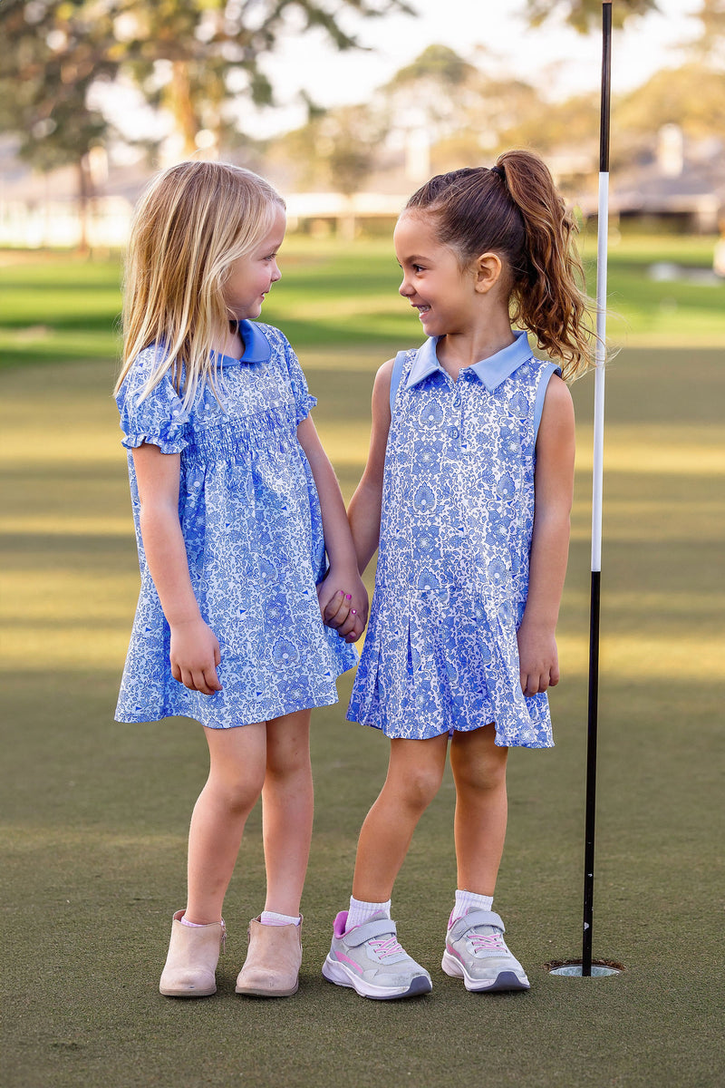 IT Girls Naomi Drop-Waist Golf Dress Riviera White | T&T TurtlesAndTees IT Girls Naomi Drop-Waist Golf Dress Riviera White | T&T TurtlesAndTees