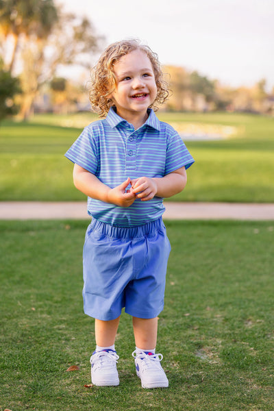 Boys Infant & Toddler Mini Walker Polo Shirt-Sonoma Stripe Oasis Baby & Toddler Tops TurtlesAndTees   