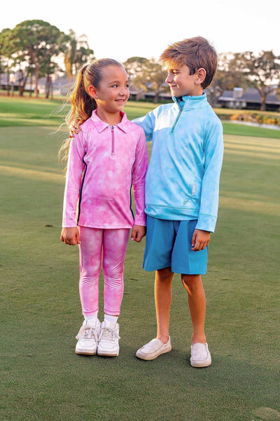 Boy's Tyler Golf & Tennis Pullover-Sundaze Turquoise Outerwear TurtlesAndTees   