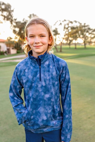 Boy's Tyler Golf & Tennis Pullover-Sundaze Navy Outerwear TurtlesAndTees   