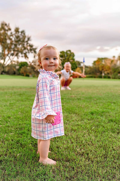 Infant & Toddler -Talia Shift  Dress-Check Me Out Pink Baby & Toddler Dresses TurtlesAndTees   