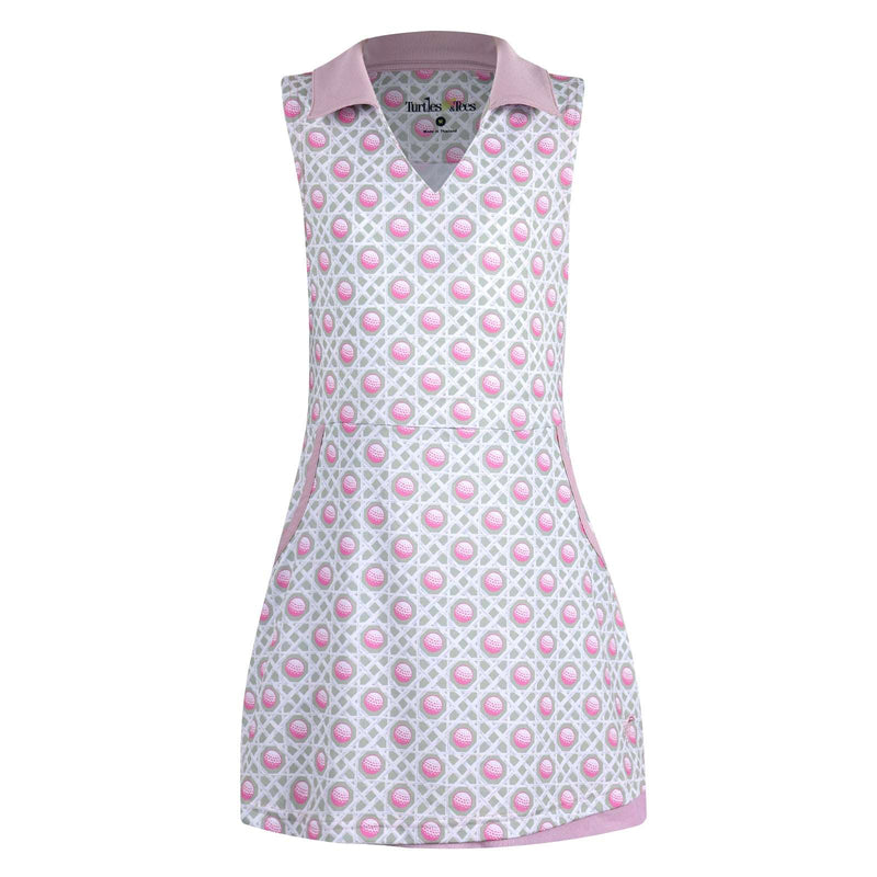 Girls Dotty Golf & Tennis Dress - Gimme Sugar Sage Dresses TurtlesAndTees   