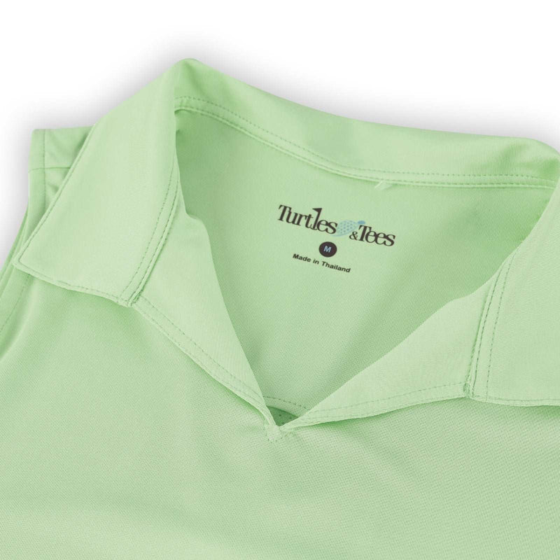 Girls  Signature Sleeveless Polo Shirt - Sage  TurtlesAndTees   