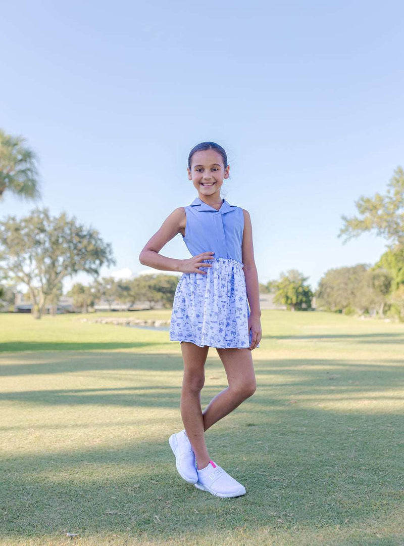 Girls Darby Golf & Tennis Dress - Club Life Peri Dresses TurtlesAndTees CLPERI XSmall (4T) 