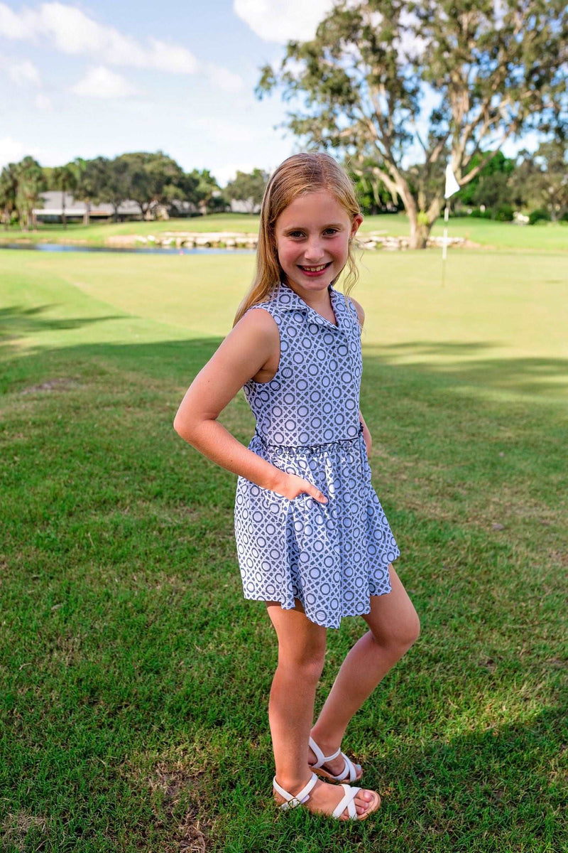 Girls Darby Golf & Tennis Dress - Gimme Sugar Navy Dresses TurtlesAndTees GMSNAV XSmall (4T) 