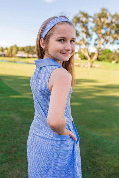 Girls Dotty Golf & Tennis Dress - Lined Up Peri Dresses TurtlesAndTees   
