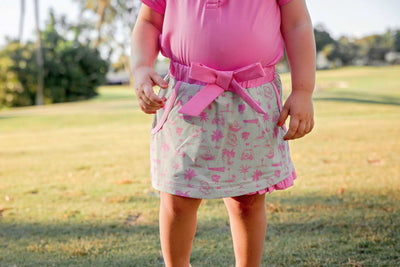 Marlee Infant & Toddler Woven Golf & Tennis Skort - Club Life Pink & Green Baby & Toddler Bottoms TurtlesAndTees CLPG 0-3 months 