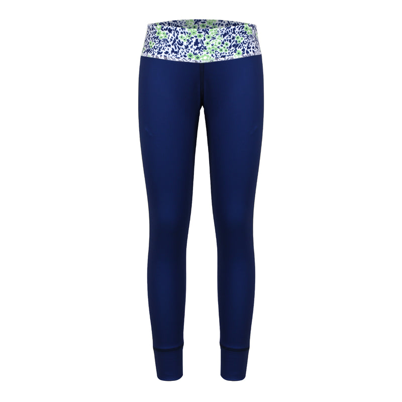 Turtles and Tees navy blue girls leggings