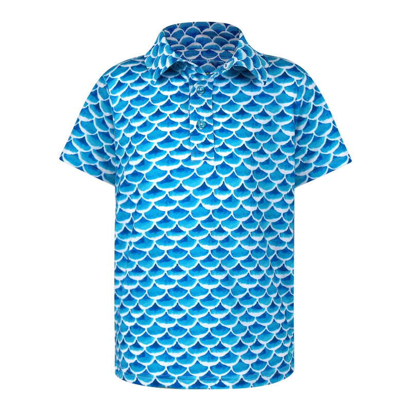 Boys Archer Polo - Mystic - Teal