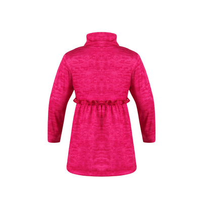 Turtles and Tees hot pink toddler long sleeve dress