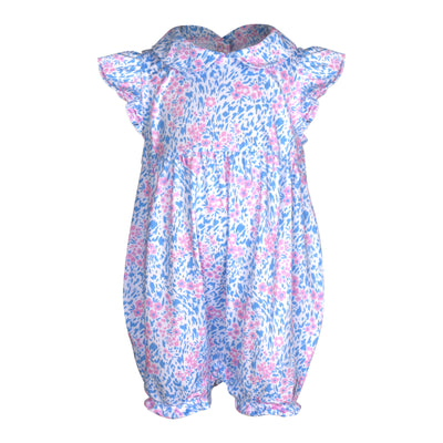 Mini Girls Nala Romper - Birdie Bliss  -  Pink/Blue