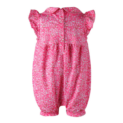 Mini Girls Nala Romper - Secret Garden - Pink/Lime