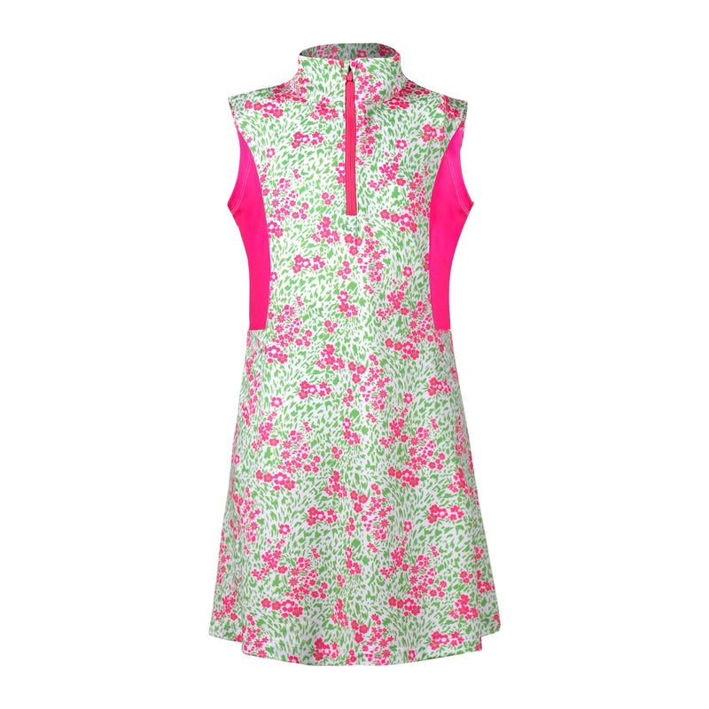 Girls Frankie Dress - Birdie Bliss - Pink/Lime