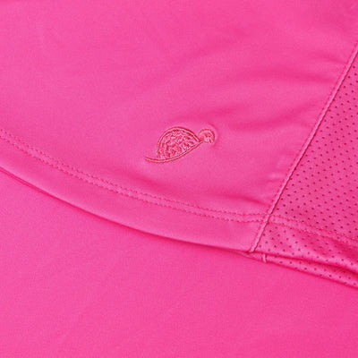 Turtles and Tees womens pink sleeveless polo shirt