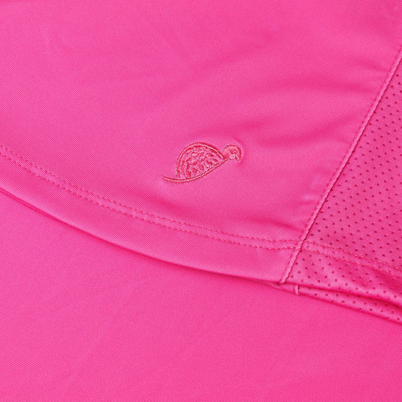 Turtles and Tees womens pink sleeveless polo shirt