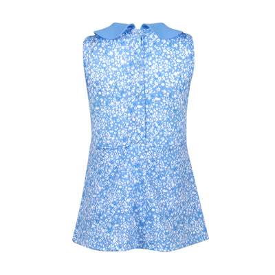 Mini Emillia Twirl Dress - Secret Garden - Blue/White