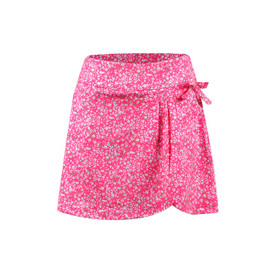 Girls Bella Skort - Secret Garden - Pink/Lime