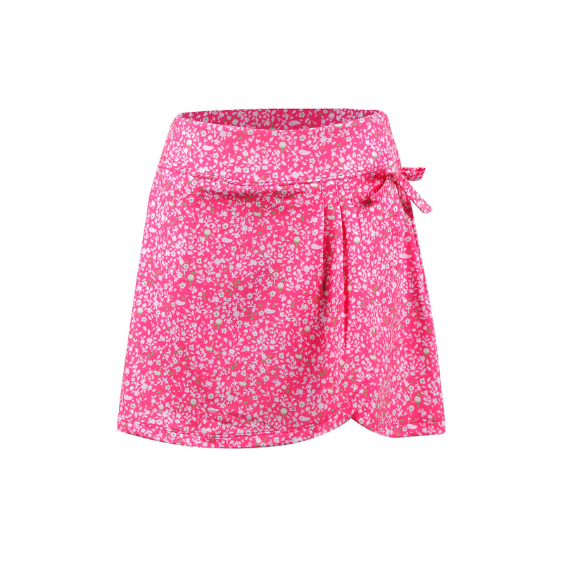 Girls Bella Skort - Secret Garden - Pink/Lime