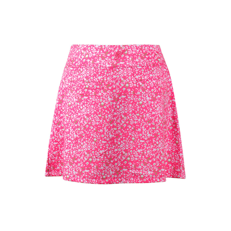 Girls Bella Skort - Secret Garden - Pink/Lime