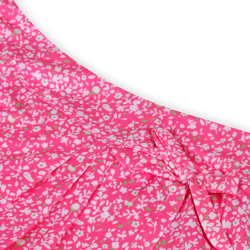 Girls Bella Skort - Secret Garden - Pink/Lime