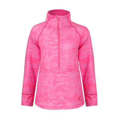 Girls Ember 1/4 Zip - Dunes - Pink