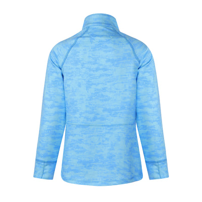 Girls Ember 1/4 Zip - Dunes - Horizon Blue