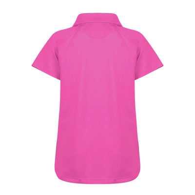 Girls Reagan Cap Sleeve Polo - Sachet Pink