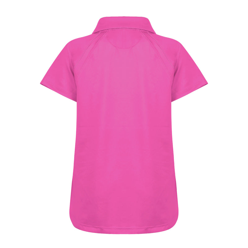 Girls Reagan Cap Sleeve Polo - Sachet Pink