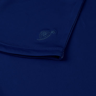 product image of a Turtles and Tees girls navy blue polo shirt